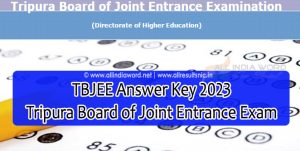 TBJEE Solution Key 2023 Download