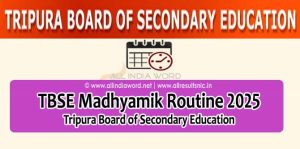 Tripura Board 10th Class Date Sheet 2025 PDF Download